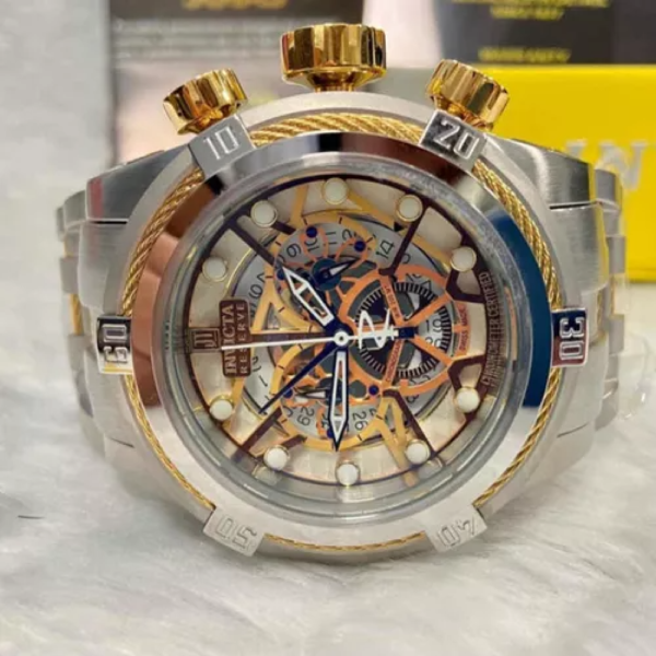 Invicta Zeus Esqueleto prata / dourado - Image 2