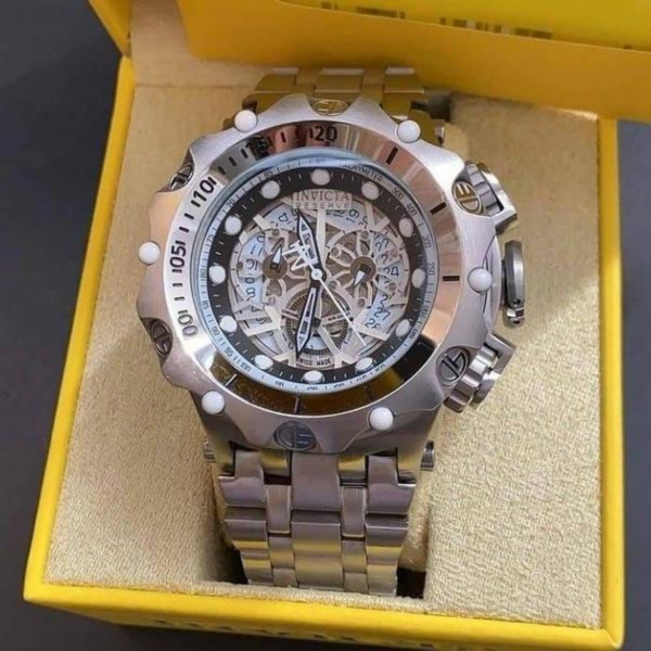 Invicta Hybrid Esqueleto PRATA / BRANCO
