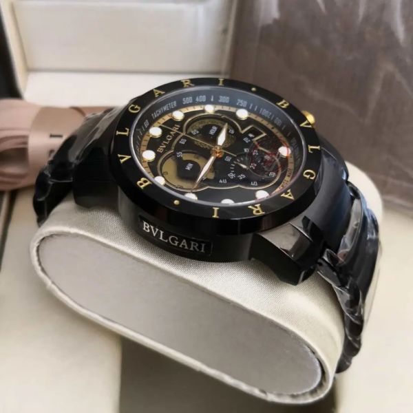 Relógio Bvlgari CH 45 Preto Gold - Imagem 2