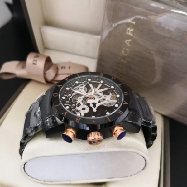 Relógio Bvlgari New Skeleton Black - Imagem 3