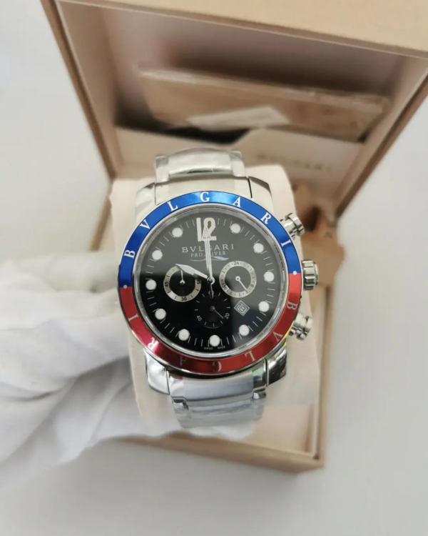 Relógio Bvlgari Pro Diver Blue Red