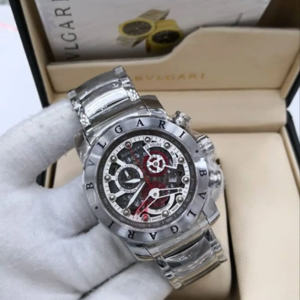 Relógio Bvlgari Skeleton Silver