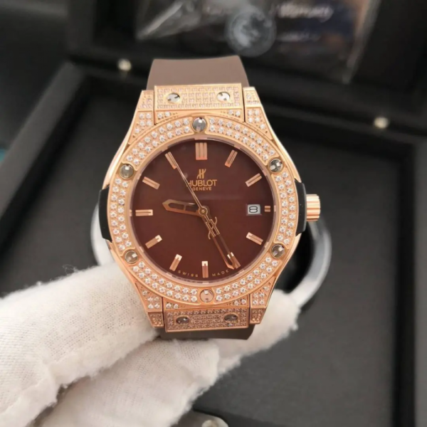 Hublot Big Bang Marrom Cravejado