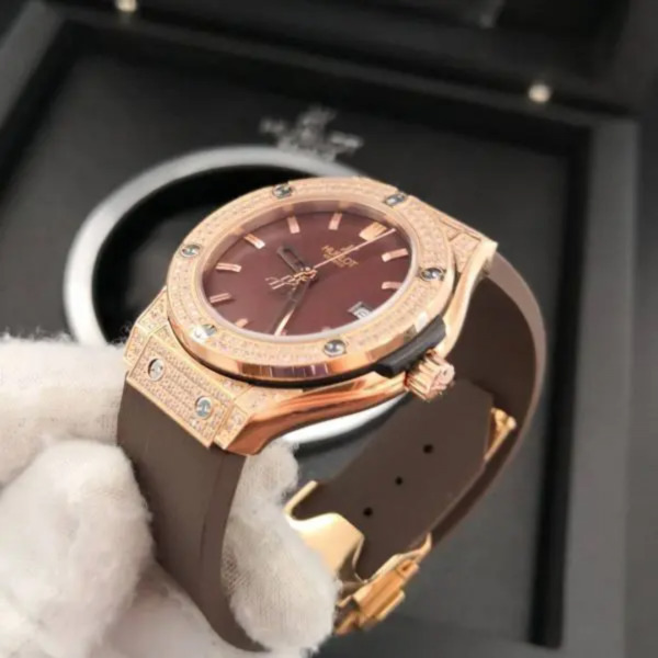 Hublot Big Bang Marrom Cravejado - Image 3