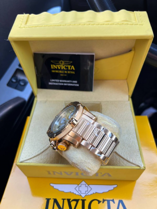 Relogio Invicta Excursion Dourado - Imagem 5
