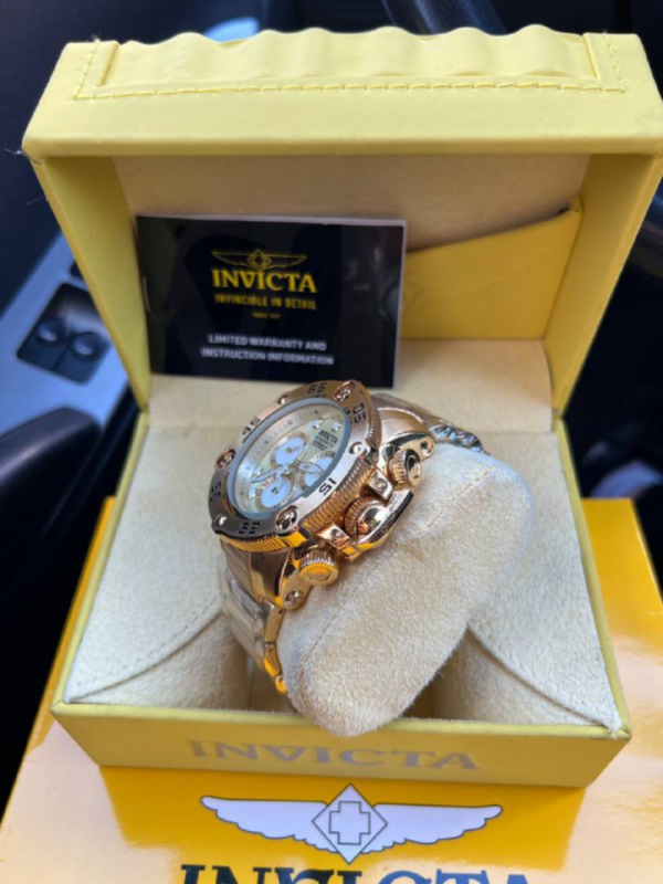 Relogio Invicta Excursion Dourado - Imagem 4