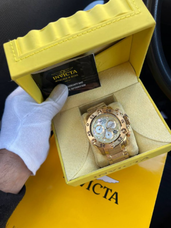 Relogio Invicta Excursion Dourado - Imagem 2