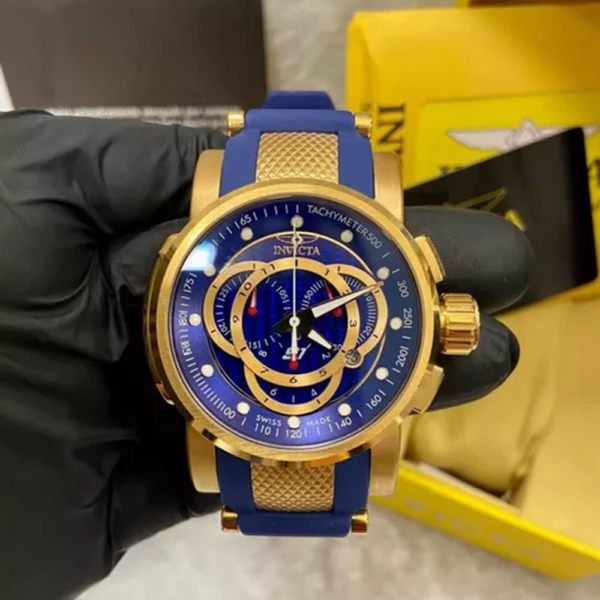 Invicta S1 Rally azul / dourado