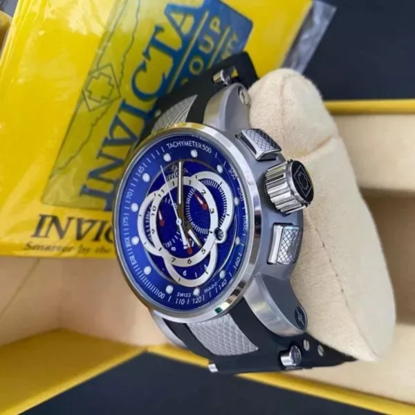 Invicta S1 Rally prata / azul - Imagem 3