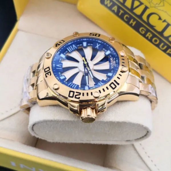 Invicta Speedway dourado / azul - Imagem 3