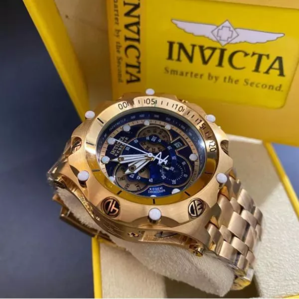 Invicta Venon dourado / azul - Imagem 3