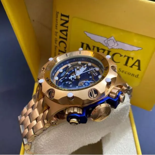 Invicta Venon dourado / azul - Imagem 4