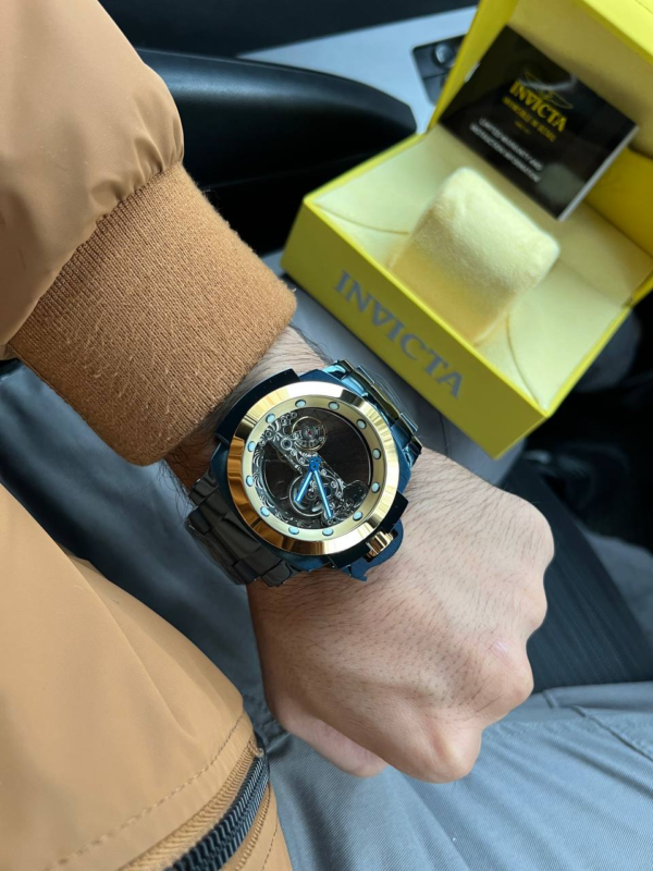 Relogio Invicta Coalition dourado / preto - Imagem 5